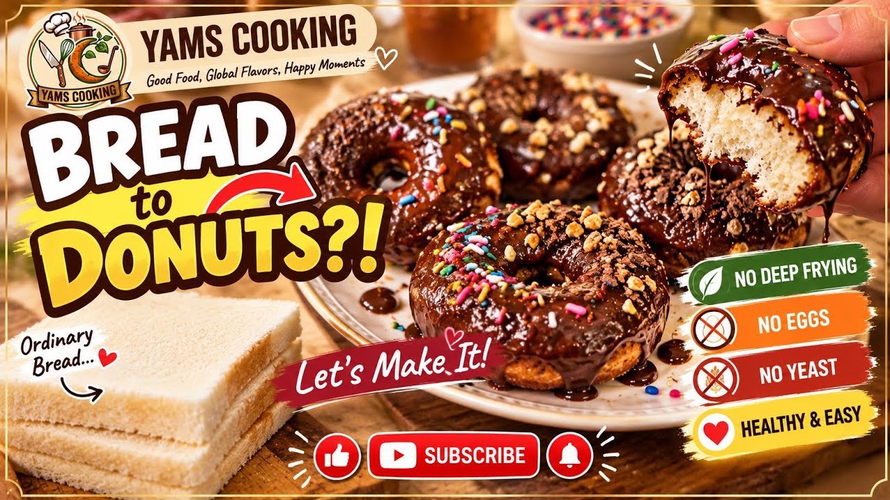 Bread Donuts in the Air Fryer — No yeast, no eggs, no deep frying